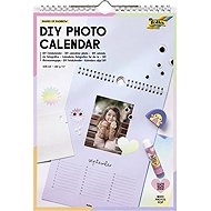 FOLIA Fotokalendář DIY A4, 190 g, 13 listů, duhový - Wall Calendar