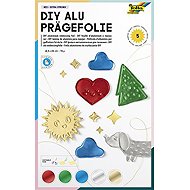 FOLIA vytlačovací kovová fólie, 70 mikronů, 18.5 × 29 cm, 5 listů, 5 barev - Creative Kit