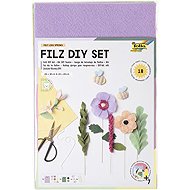 FOLIA plsť, květiny kreativní sada, 18 ks - Creative Kit