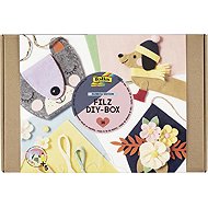 FOLIA Filz DYI-Box Rainbow, 36 dílů - Creative Kit