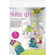 FOLIA sada pro výrobu závěsného kolotoče Pohádkový les, 14 dílů - Creative Kit