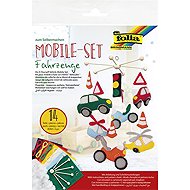 FOLIA sada pro výrobu závěsného kolotoče Auta, 14 dílů - Creative Kit