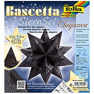 FOLIA Bascetta star, black, 9.5 × 9.5cm - Origami