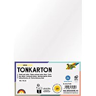 FOLIA karton 50 × 70 cm, 220 g, 10 listů, bílá - Colour Paper
