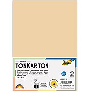 FOLIA karton 50 × 70 cm, 220 g, 10 listů, tmavě béžová - Colour Paper