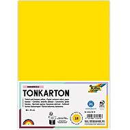 FOLIA karton 50 × 70 cm, 220 g, 10 listů, banánově žlutá - Colour Paper