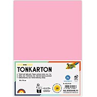 FOLIA Karton 50 × 70 cm, 220 g, 10 Bogen, hellrosa - Buntpapier