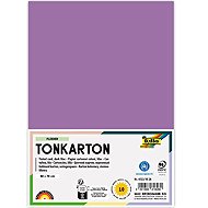 FOLIA karton 50 × 70 cm, 220 g, 10 listů, tmavě šeříková - Colour Paper