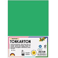 FOLIA karton 50 × 70 cm, 220 g, 10 listů, smaragdově zelená - Colour Paper