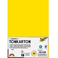 FOLIA karton A4, 220 g, 100 listů, banánově žlutá - Colour Paper
