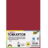 FOLIA karton A4, 220 g, 100 listů, tmavě červená - Colour Paper