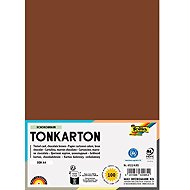 FOLIA karton A4, 220 g, 100 listů, čokoládově hnědá - Colour Paper