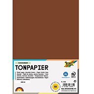 FOLIA Schokobraun, A3, 130 g, 50 Blatt - Buntpapier
