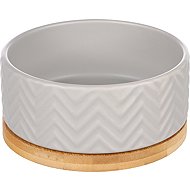 Flamingo Bianco Ceramic dog bowl grey 990 ml - Dog Bowl