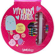 FLEXIO Children's, in plastic resealable case, pink - Creative Kit