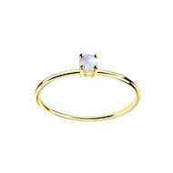 Flor de Cristal Silver ring with opal, size 55 (Ag925/1000) - Ring