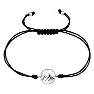 Flor de Cristal Bracelet with silver mountain motif - Bracelet
