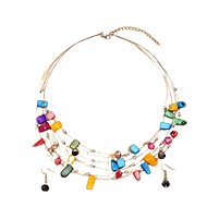 Flor de Cristal Necklace and earrings Crazy beads - coloured - Jewellery Gift Set