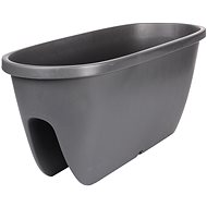 PLASTKON Flowerpot BALCONIA OVI 60cm - 2pcs in package, anthracite - Flower Pot