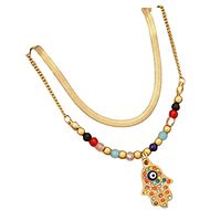 Flor de Cristal Necklace Hamsa - Necklace