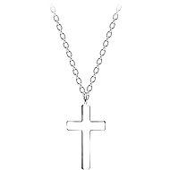 Flor de Cristal Silver necklace with cross - Necklace