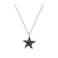 Flor de Cristal Silver necklace with star - Necklace