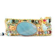 Flor de Cristal Wrap Bracelet Amazonite light - Inspiration - Bracelet