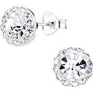Flor de Cristal Pendant earrings clear cubic zirconia (925/1000, 2,8 g) - Earrings