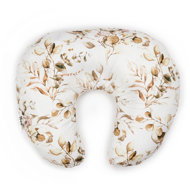 Flumi Nursing pillow roll, white with brown leaves - Nursing Pillow