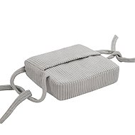 Flumi Raised chair cushion for children, grey corduroy - Pillow Seat