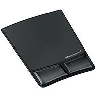 Fellowes Health-V CRYSTAL gel Microban, with wrist support, black - Mouse Pad