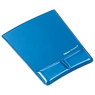 Fellowes Health-V CRYSTAL gel Microban, with wrist support, blue - Mouse Pad