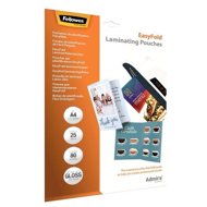 Fellowes A4/80 micron, glossy, easy to fold - pack of 25 - Laminating Film