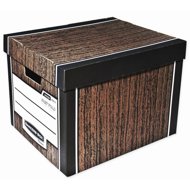 Fellowes Bankers Box Woodgrain Brown - Set of 2 - Archive Box