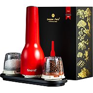 FinaMill by Pepperfield Electric grinder USB red, gift set - Spice Grinder