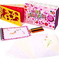 Drawing templates with crayons - Mini box for girls - Creative Kit