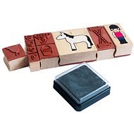 Set of wooden stamps - Horses - Creative Kit