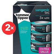 Tommee Tippee Sangenic Replacement Cartridges Tec - 2 × 3 Pcs - Nappy Bags