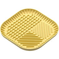 Fiboo Slowing pad Fiboowl, ellow - Lick Mat