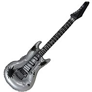 Inflatable guitar silver 100 cm - Costume Accessory