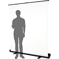 FOMEI Roll-up folding background 180 × 200 cm, white - Photo Background