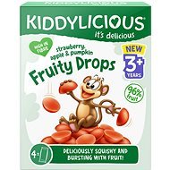 KIDDYLICIOUS Fruity drops Jahoda, Jablko a Dýně 64 g - Cukorka