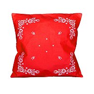 Forbyt Folk cotton 38 × 38 cm, red - Pillowcase