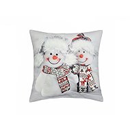 Forbyt Christmas cover Two snowmen 3D CYHA7370MW 40 × 40 cm - Pillowcase