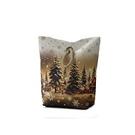 Forbyt Christmas doorstop Snow-covered landscape CYH6019R, 22 × 23 cm - Christmas Decoration