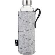 Forever Eva Glass bottle with felt cover 0,5 l, grey - Drinking Bottle