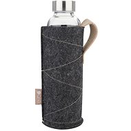 Forever Eva Glass bottle with felt cover 0,5 l, anthracite - Drinking Bottle