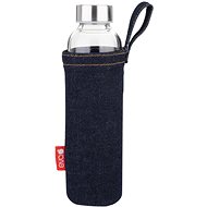 Forever Eva Glass bottle with denim cover 0,5 l - Drinking Bottle