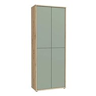 Forte ACSS822-M888 Alice Springs oak artisan/ light green - Shoe Rack