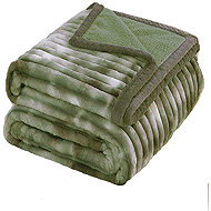 4sleep Microfleece blanket sheep/lamb 160 × 200 cm, Mourek khaki - Blanket